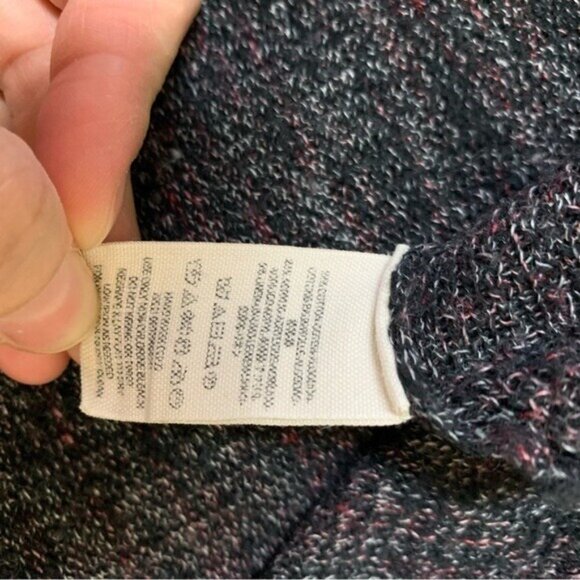 Free People Striped Knit Cardigan Sweater Oversized Slouchy Boho Cozy XS - Picture 5 of 5